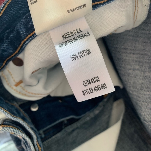 Agolde high rise distressed jeans 27 - Picture 5 of 8